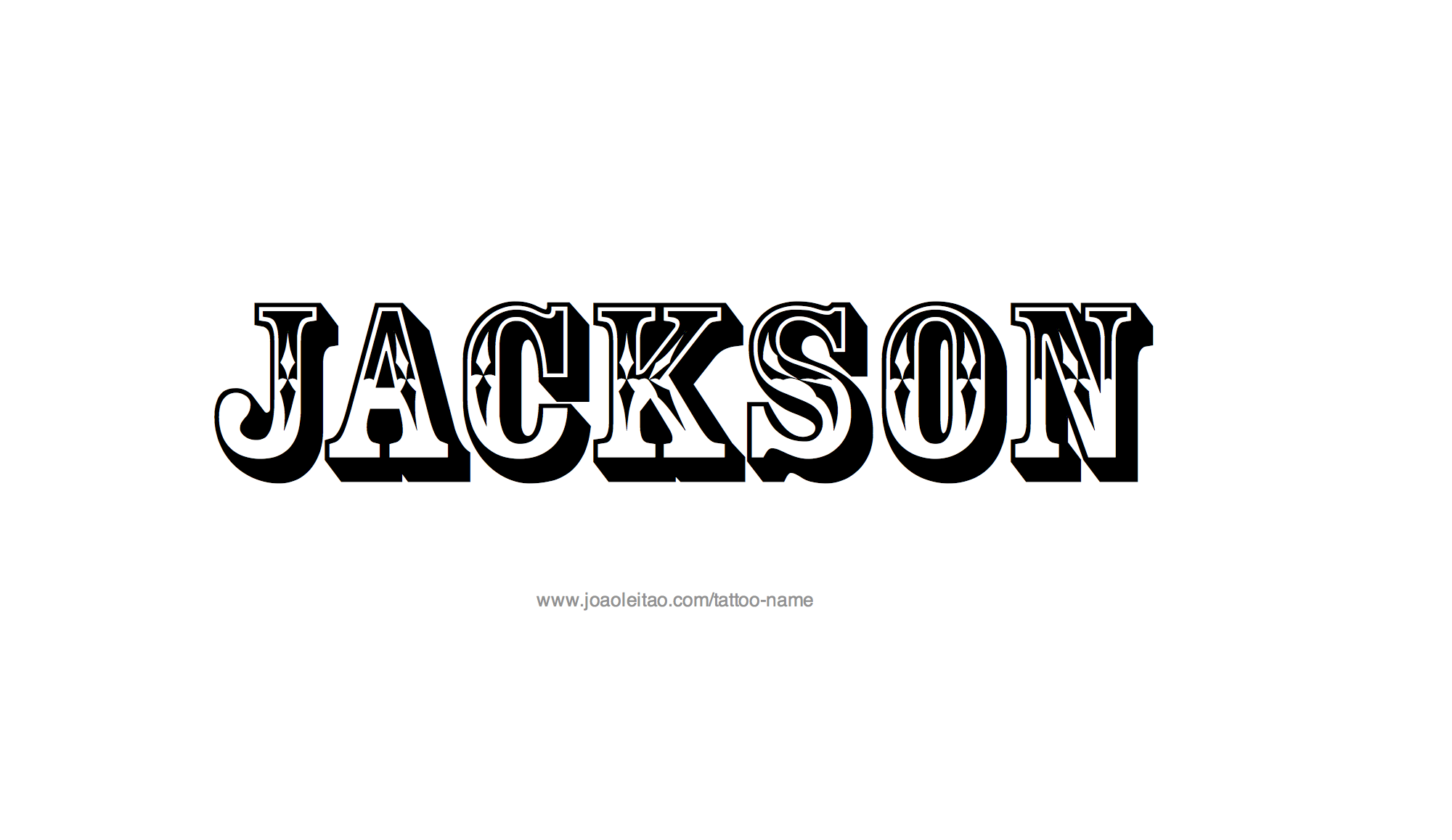 Jackson Name Tattoo Designs